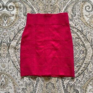 Hot pink skirt